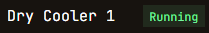 Dry Cooler Status