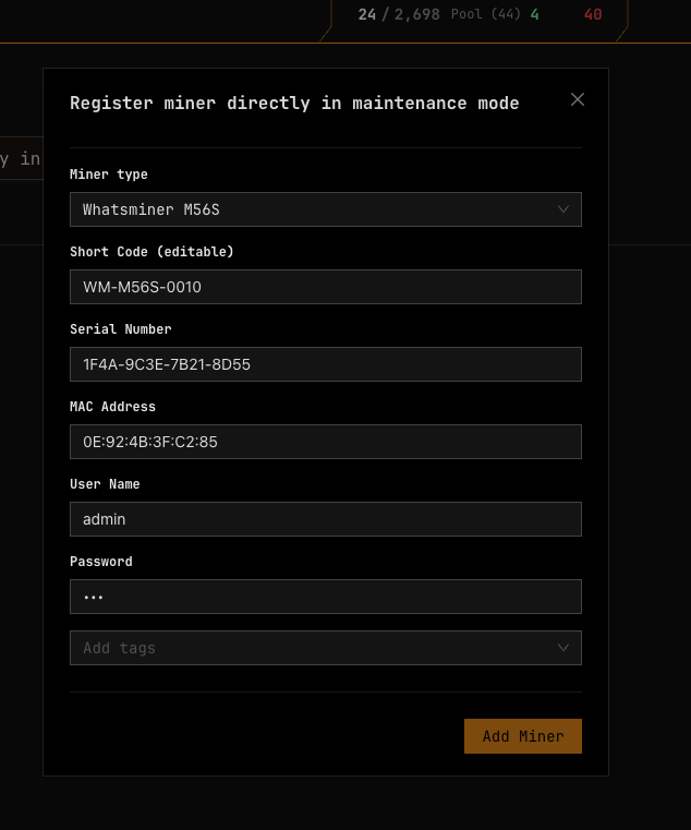 Register in Maintenance 2